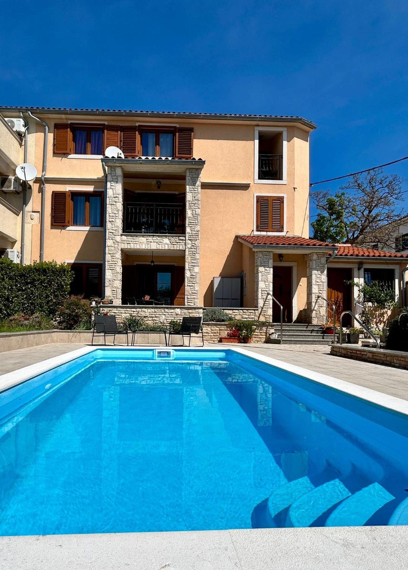 Villa Krasa Sea View Apartmants With Pool Liznjan Luaran gambar